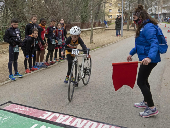 Benjamines y alevines disputaron en Estella el V Duatlón y la segunda jornada de los Juegos Deportivos de Navarra