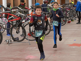 Benjamines y alevines disputaron en Estella el V Duatlón y la segunda jornada de los Juegos Deportivos de Navarra