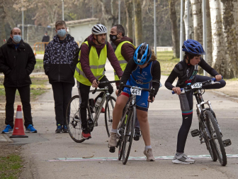 Benjamines y alevines disputaron en Estella el V Duatlón y la segunda jornada de los Juegos Deportivos de Navarra