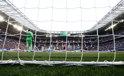 Aspecto de El Sadar en el pasado Osasuna-Atlético de Madrid