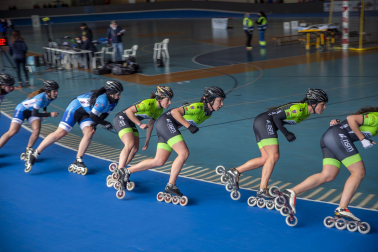 Campeonato navarro de patinaje en pista celebrado en la UD Txantrea