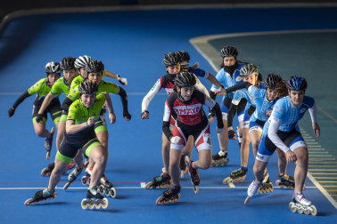 Campeonato navarro de patinaje en pista celebrado en la UD Txantrea