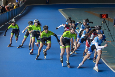 Campeonato navarro de patinaje en pista celebrado en la UD Txantrea