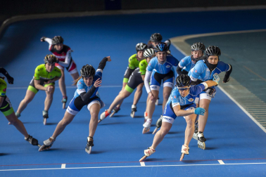 Campeonato navarro de patinaje en pista celebrado en la UD Txantrea