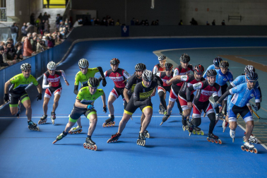 Campeonato navarro de patinaje en pista celebrado en la UD Txantrea