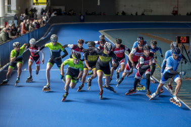 Campeonato navarro de patinaje en pista celebrado en la UD Txantrea