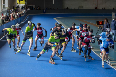 Campeonato navarro de patinaje en pista celebrado en la UD Txantrea