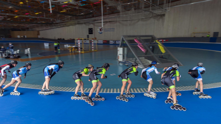 Campeonato navarro de patinaje en pista celebrado en la UD Txantrea