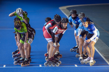 Campeonato navarro de patinaje en pista celebrado en la UD Txantrea