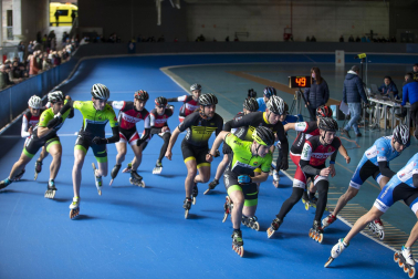 Campeonato navarro de patinaje en pista celebrado en la UD Txantrea