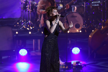 Zaz, durante su concierto en Baluarte./