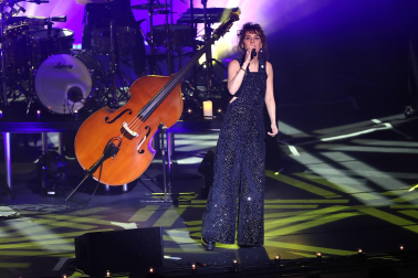 Zaz, durante su concierto en Baluarte./
