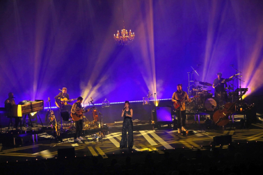 Zaz, durante su concierto en Baluarte./
