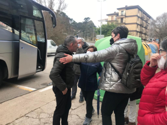 Llegada de refugiados ucranianos a Estella