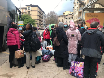 Llegada de refugiados ucranianos a Estella