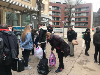 Llegada de refugiados ucranianos a Estella
