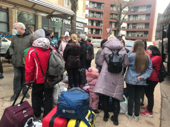 Llegada de refugiados ucranianos a Estella