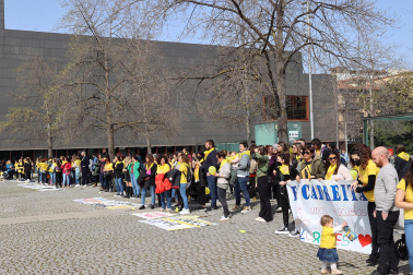 rabajadoras de 45 escuelas infantiles, convocadas por la plataforma, se han movilizado este sábado en Pamplona