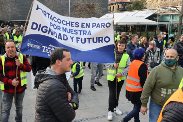 Manifestación convocada por Tradisna en Pamplona.