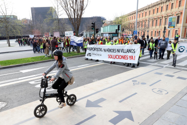 Manifestación convocada por Tradisna en Pamplona.