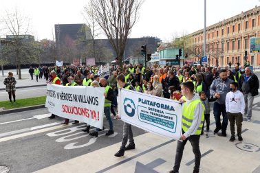 Manifestación convocada por Tradisna en Pamplona.