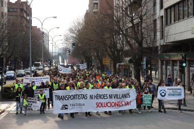 Manifestación convocada por Tradisna en Pamplona.