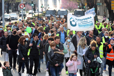 Manifestación convocada por Tradisna en Pamplona.