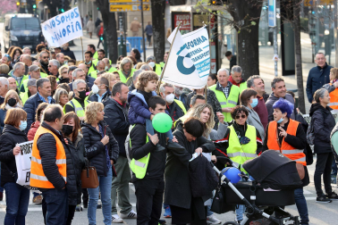 Manifestación convocada por Tradisna en Pamplona.
