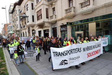 Manifestación convocada por Tradisna en Pamplona.