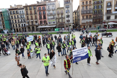 Manifestación convocada por Tradisna en Pamplona.