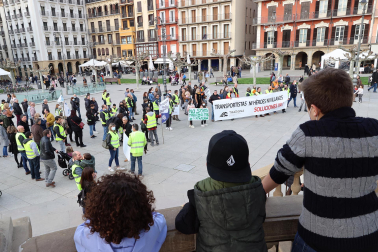 Manifestación convocada por Tradisna en Pamplona.