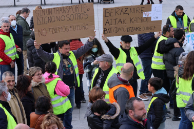 Manifestación convocada por Tradisna en Pamplona.