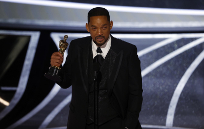 Will Smith, con su Oscar tras protagonizar el momento más polémico de la gala