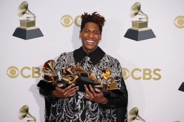 Asistentes a la gala de la 64 edición de los Premios Grammy.