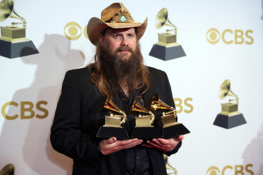 Asistentes a la gala de la 64 edición de los Premios Grammy.
