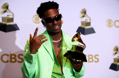 Asistentes a la gala de la 64 edición de los Premios Grammy.