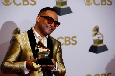Asistentes a la gala de la 64 edición de los Premios Grammy.