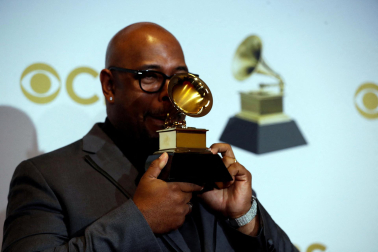 Asistentes a la gala de la 64 edición de los Premios Grammy.