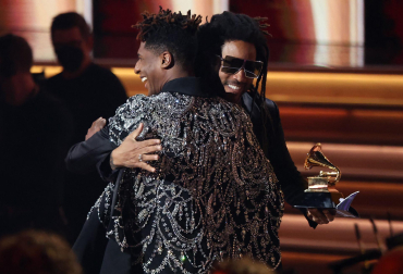 Asistentes a la gala de la 64 edición de los Premios Grammy.