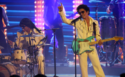 Asistentes a la gala de la 64 edición de los Premios Grammy.