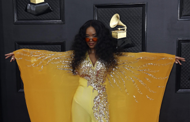Asistentes a la gala de la 64 edición de los Premios Grammy.