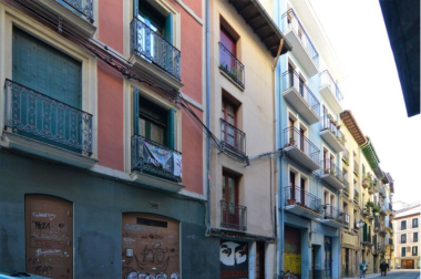 Fotografía de la calle Jarauta, ubicada en el Casco Antiguo de Pamplona