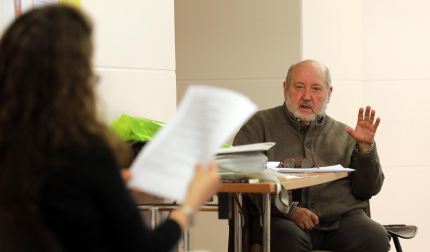 Fotos del ensayo de la obra de teatro 'En Pamplona nunca hay nada'