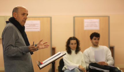 Fotos del ensayo de la obra de teatro 'En Pamplona nunca hay nada'