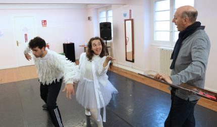 Fotos del ensayo de la obra de teatro 'En Pamplona nunca hay nada'