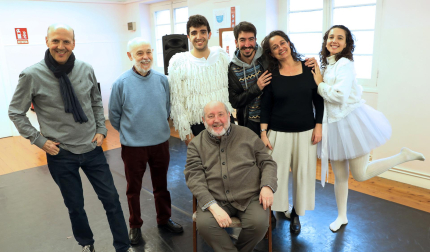 Fotos del ensayo de la obra de teatro 'En Pamplona nunca hay nada'