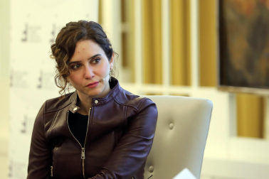 Conferencia de la presidenta de la Comunidad de Madrid, Isabel Díaz Ayuso, en Pamplona