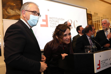 Conferencia de la presidenta de la Comunidad de Madrid, Isabel Díaz Ayuso, en Pamplona