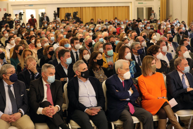 Conferencia de la presidenta de la Comunidad de Madrid, Isabel Díaz Ayuso, en Pamplona