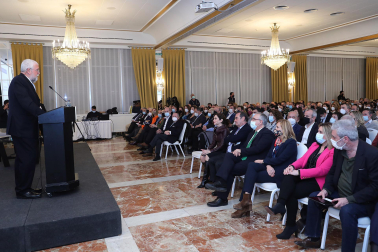 Conferencia de la presidenta de la Comunidad de Madrid, Isabel Díaz Ayuso, en Pamplona